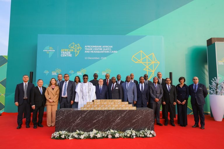 Group photograph at the Afreximbank African Trade Centre event in Cairo, Egypt.